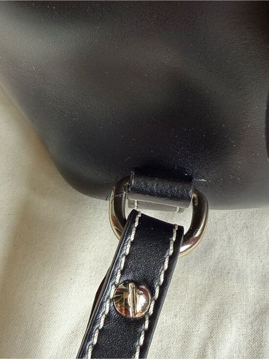 NWOT Frances Valentine Small Ann Backpack, Black Calfskin w/ Red Lining main image 9